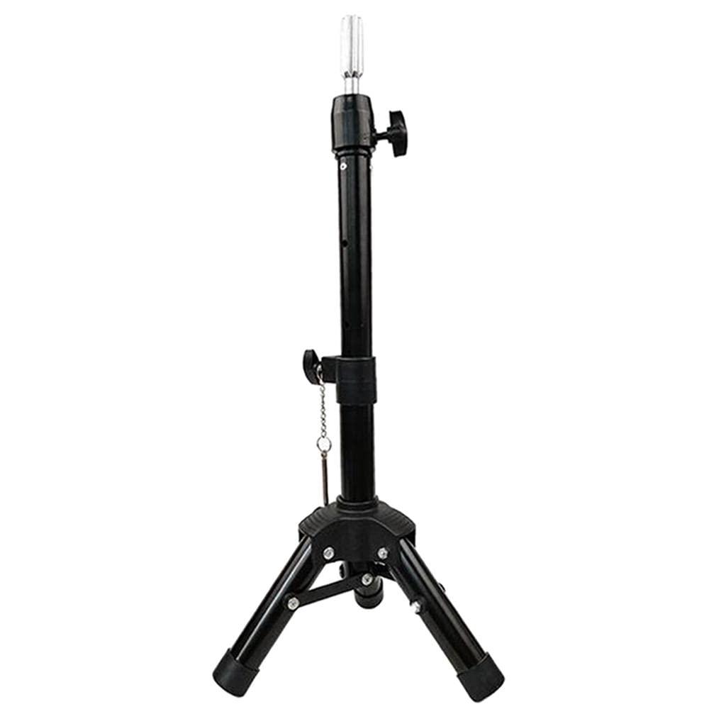 Luzhengyang Luzhengyang Adjustable Metal Mannequin Head Stand for Hairdressing, Cosmetology, and Training with Canvas Block Head - Professional Wig Tripod for Stylists and Hair Extensions