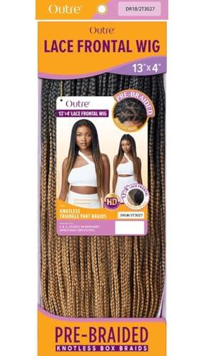 Outre Outre 13x4 Lace Frontal Wig Pre Braided Knotless Box Braids KNOTLESS TRIANGLE PART BRAIDS (DR1B/2T3027)