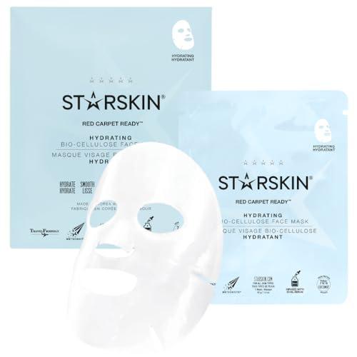 STARSKIN STARSKIN Red Carpet Ready 1x40g, Glass Skin Korean Skincare Mask, Coconut Gel Bio-Cellulose Hydrating Mask for Face, all Skin Type, Face Glow Effect, Instant Hydration, Revitalizing and Moisturizing