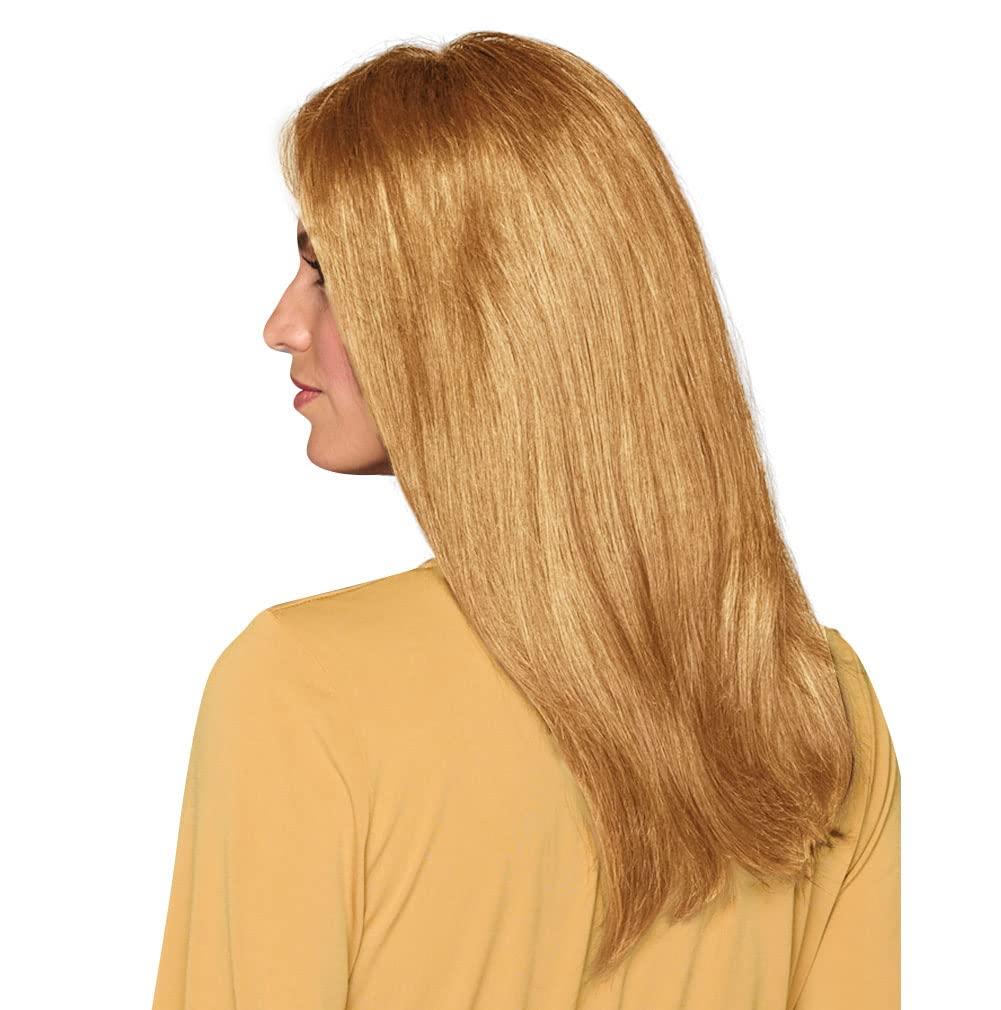 Hair u wear Raquel Welch 16 Inch Human Hair Top Billing Top-of-The-Head Hair Topper Wig, R9Hh Light Golden Blonde