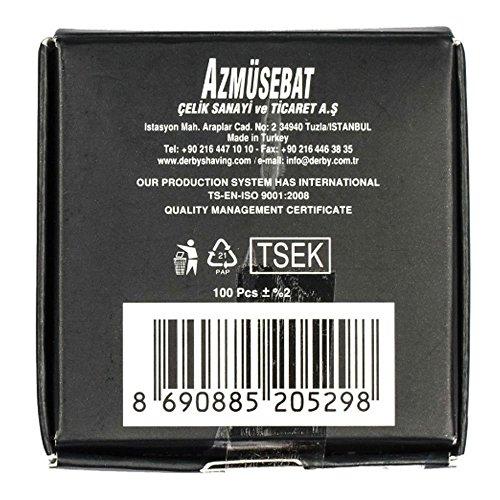 Promax Care ProMax Care Professional Straight Edge Razor-Barber Razor with 300 Derby Blades-Close Shaving Men's Straight Shaving Razor- Barber Shaver-Safety Razor-Stainless Steel-160-10033