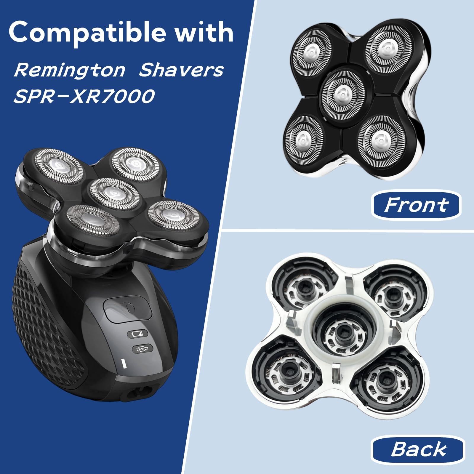 Midnt Balder Pro Replacement Head for Remington Balder Pro Head Shaver SPR XR7000,5 Dual Track Heads for Remington Shaver Replacement Heads-Precision Electric Shaving for Bald Men.(1Pack)