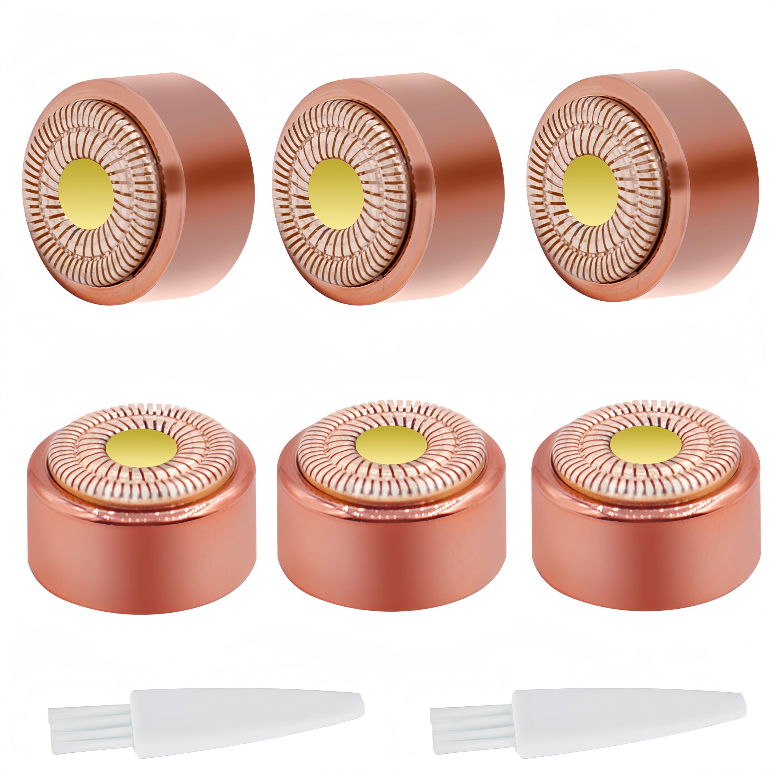 Efsanony for Flawless Replacement Heads Gen 3 - Finishing Touch Flawless Facial Hair Remover Replacement Blades for Women, Shaver & Razor (6 pack Generation 3)