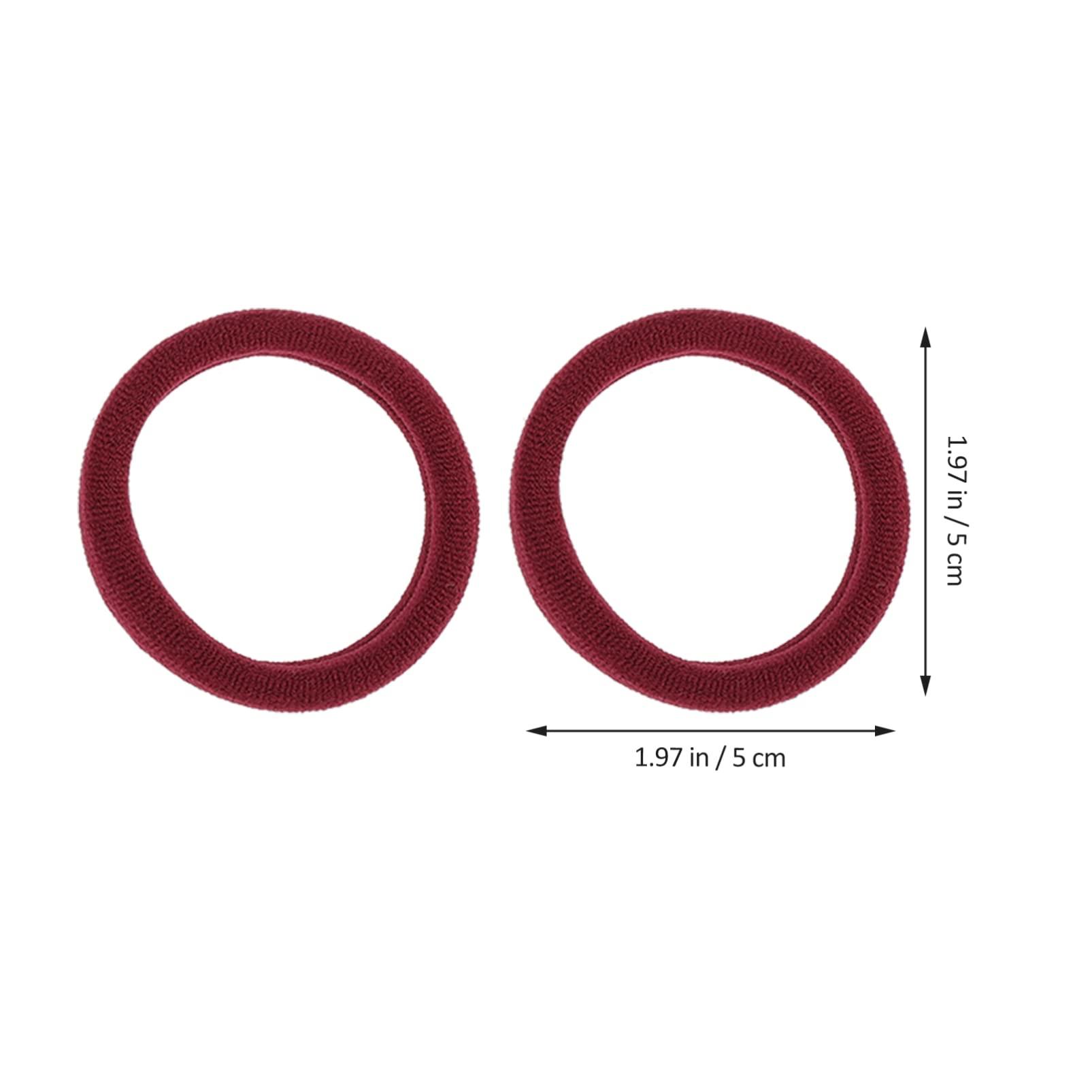 KALLORY KALLORY 80 pcs towel ring elastic hairbands small hair ties hair ropes headbands for short hair black hair scrunchies elastic hair tie black scrunchies polyester child headgear girl