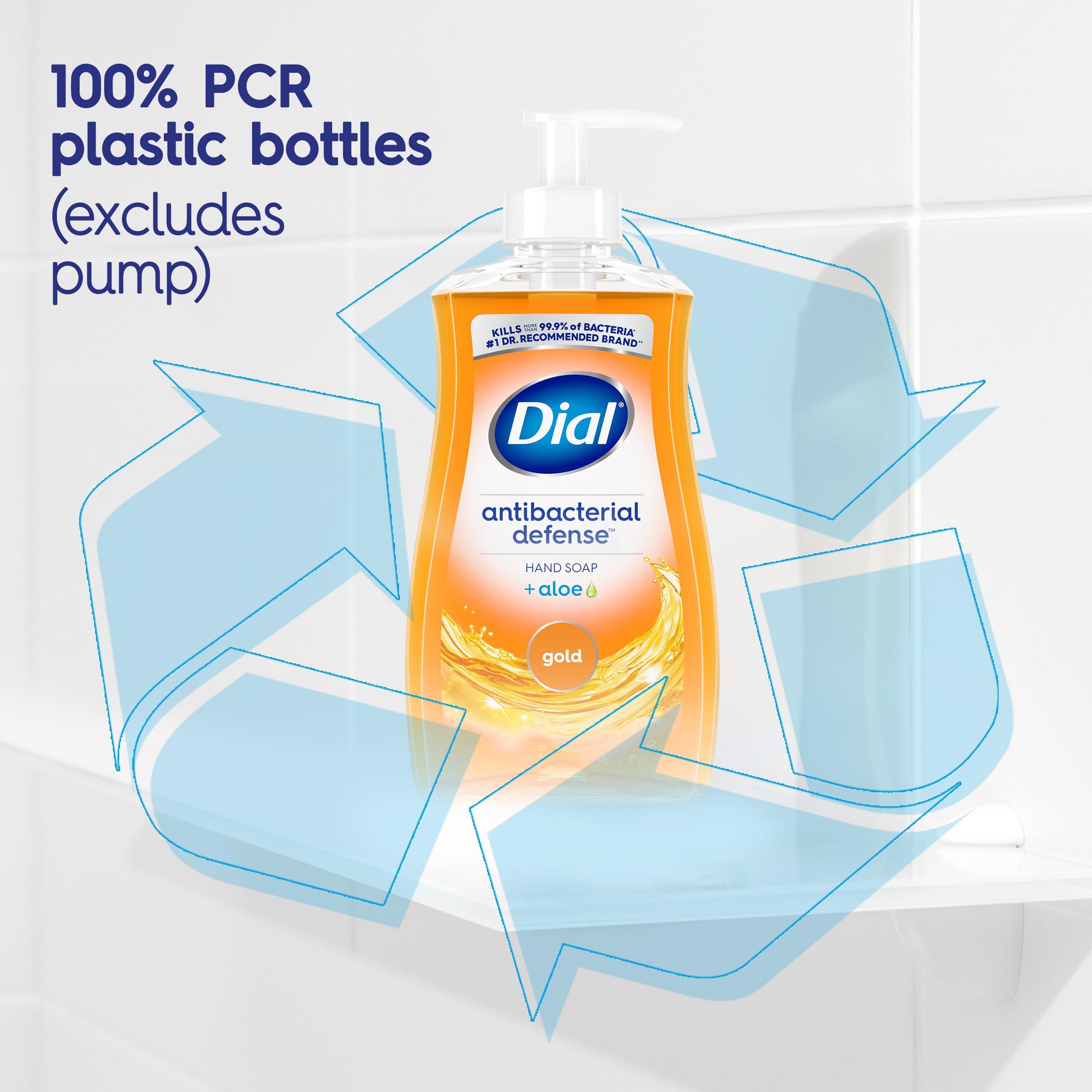 Dial Dial Antibacterial Liquid Hand Soap, Gold, 11 fl oz (Pack of 4)