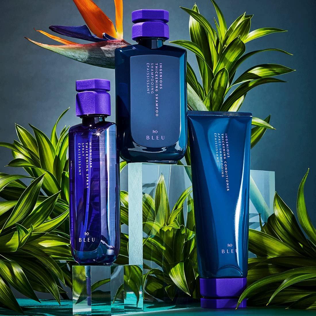 R+Co R+Co BLEU Ingenious Thickening Shampoo  Boosts Body, Bounce, and Shine for Fine Hair, Cleanses and Clarifies, Removes Product Buildup, Adds Instant Volume, 8.5 oz