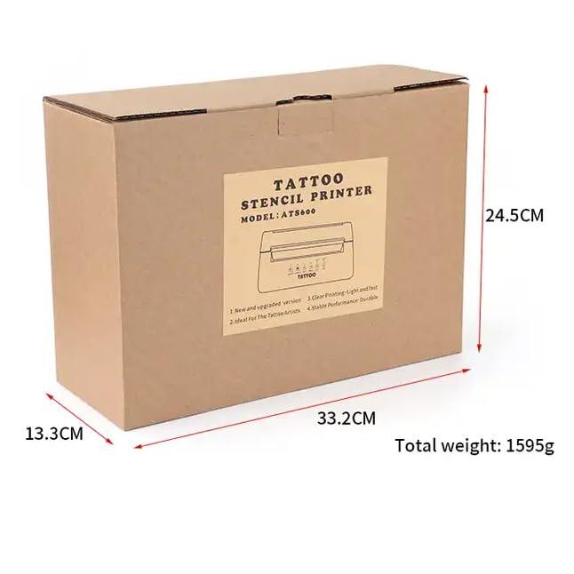 PODEC Portable Tattoo Stencil Printer, Rechargeable Tattoo Transfer Stencil Machine with Control Panel, App Control and Fast Transfer, Automatic Paper Fixation, for Temporary Permanent