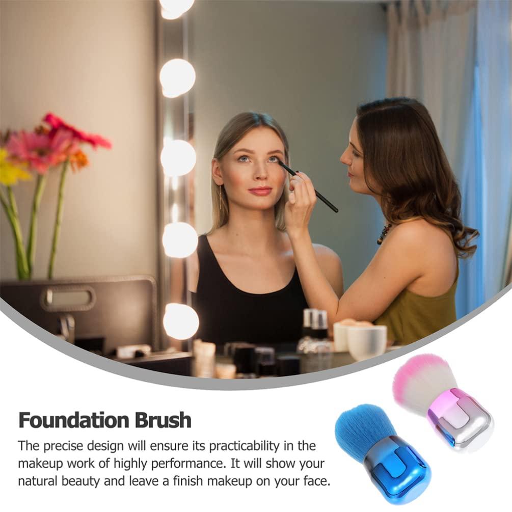 HEALLILY Foundation Makeup Blusher Brush: Face Blush Brush for Liquid Powder Blend Tool Mineral BB Cream
