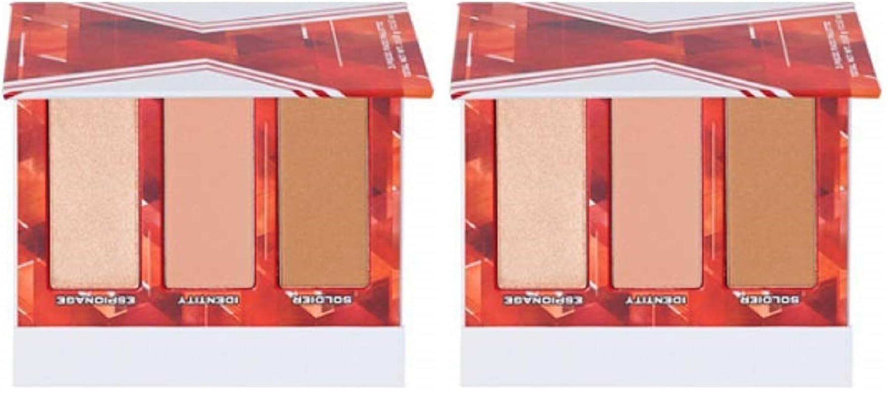 Lip Smacker Markwins International Collection Marvel Black Widow Face Trio Palette ~ Light (Pack of 2)