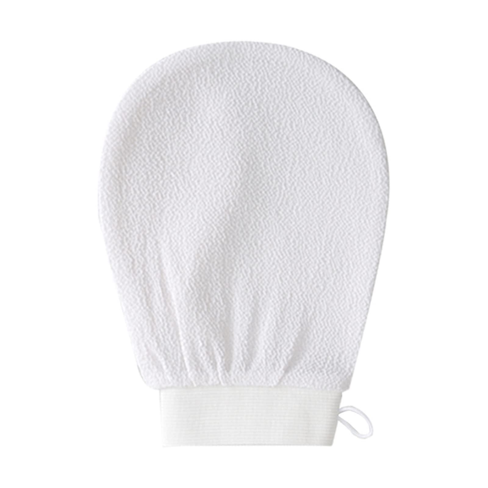 CIDOKAT CIDOKAT Exfoliating Mitt for Body Scrub Exfoliator Glove Revive Glow Keesa Exfoliating Glove Exfoliate Bath Korean Deep Exfoliating Gloves for Shower Dead Skin Remover Scrubber Exfoliation 1pcs White