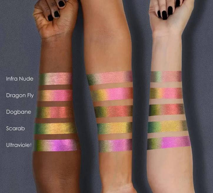 Natasha Denona Natasha Denona Chromium Liquid Eyeshadow - Scarab (gold, yellow, blue)+ Bonus Premium Korean BlueBerry Sheet Masque