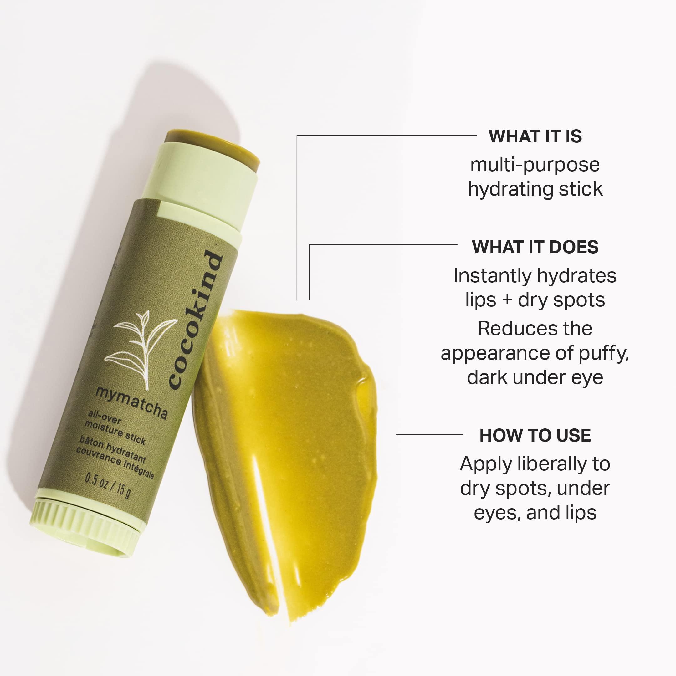 Cocokind Cocokind Mymatcha All-Over Moisture Stick, Lip Balm and Eye Cream for Dry Skin 0.5 Oz