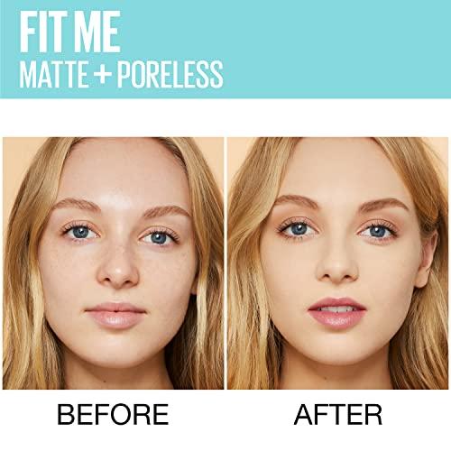 Maybelline New York Maybelline New York Fit Me Matte Plus Poreless Foundation, Light Beige, 1 Fluid Ounce