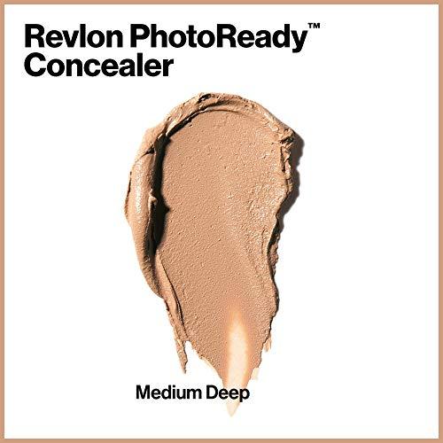REVLON Revlon Concealer Stick, PhotoReady Face Makeup for All Skin Types, Longwear Medium- Full Coverage with Creamy Finish, Lightweight Formula, 005 Medium Deep, 0.16 Oz (Pack of 2)