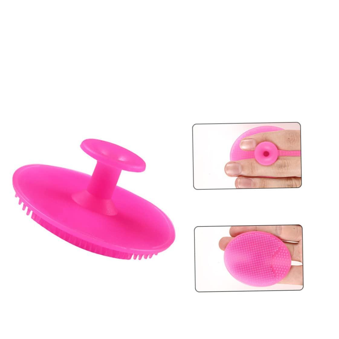 NewGtuizi NewGtuizi Face Scrubber, Silicone Face Scrubber Exfoliator for Women, Face Cleansing Brush Blackhead Acne Pore Pad for Deep Cleaning Skin Care(Rosy) 1PC