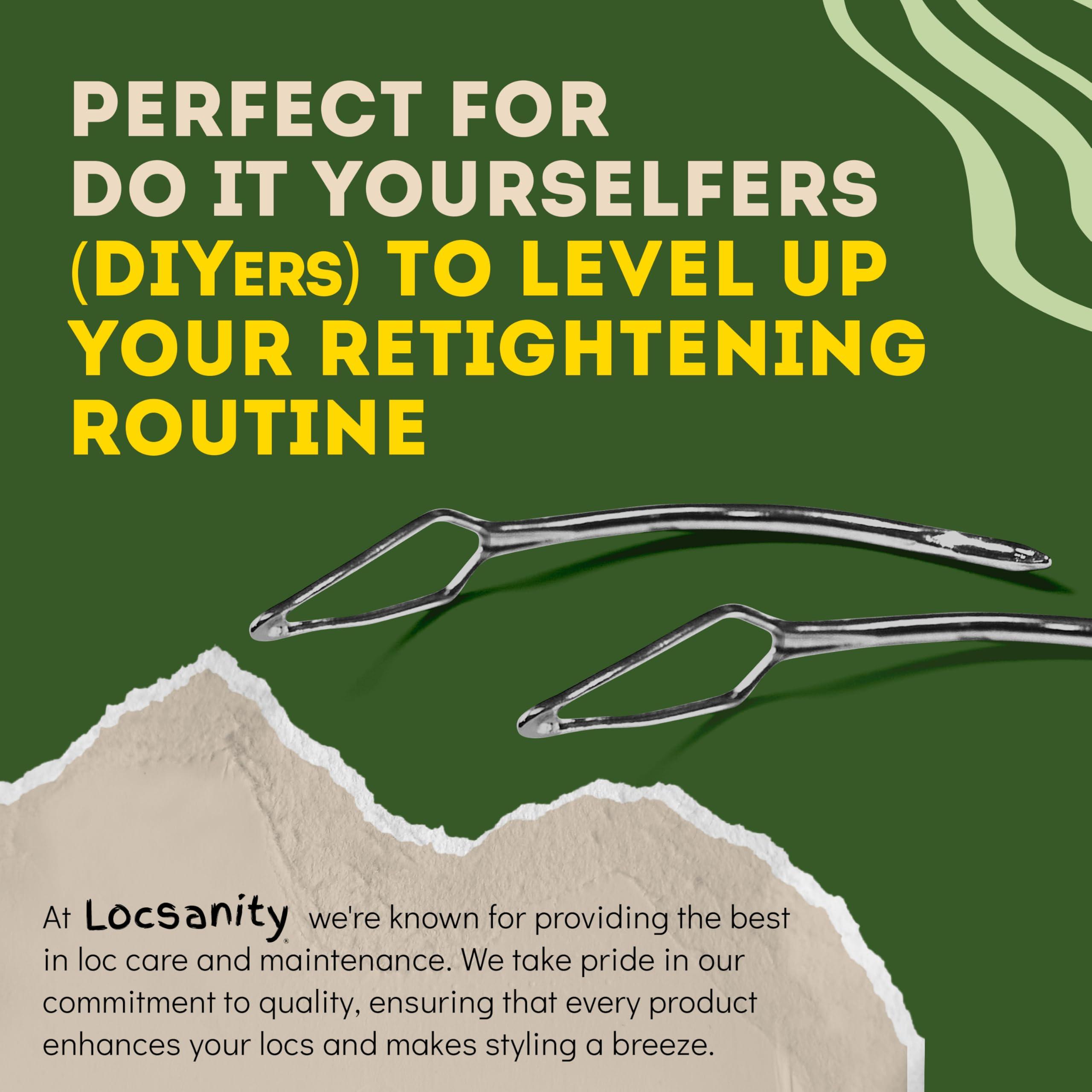 Locsanity Locsanity Curved Interlocking Tool for Microlocs and Medium Locs Maintenance Hair Tools for Dreadlocks, Sisterlocks, Interlocks, and Crochet Locks