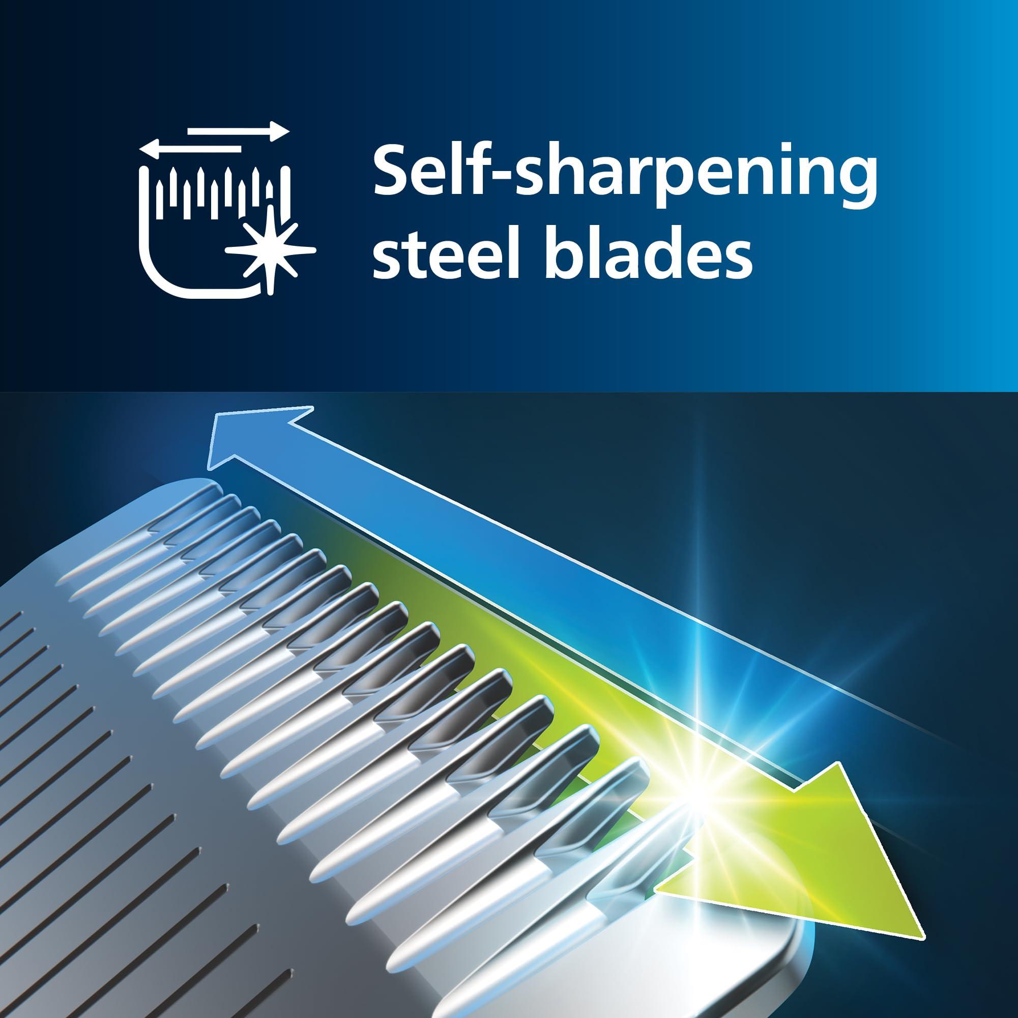 Norelco Philips Norelco Multigroom 9000 Series, All-in-One Trimmer, Beard Trimmer and Hair Clipper, 25-Piece/27-Length Men\'s Grooming Kit for Beard, Face, Nose, Ear and Body, Travel Kit, MG9522/50