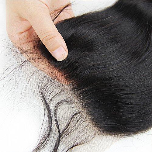 Lady Focus Lady Focus Wholesale Lace Closure Bleached Knots 4x4 Unprocessed Brazilian Body Wave Human Hair Closure Free Part 16 inches