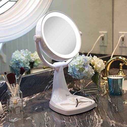 Zadro Zadro 11" Fluorescent Lighted Makeup Mirror with 10X/1X Magnification and Tray