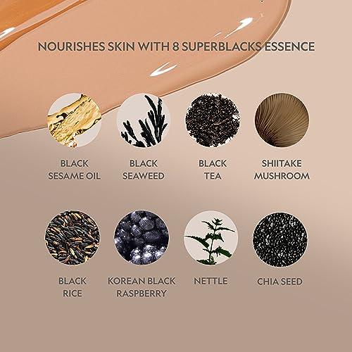 YENSA YENSA Serum Foundation Makeup - Super Silk Full Coverage Foundation Enriched with Peptides, Vitamin C & Ferulic Acid to Help Reduce Fine Lines, Wrinkles & Dark Circles - Medium 3 (1 oz)