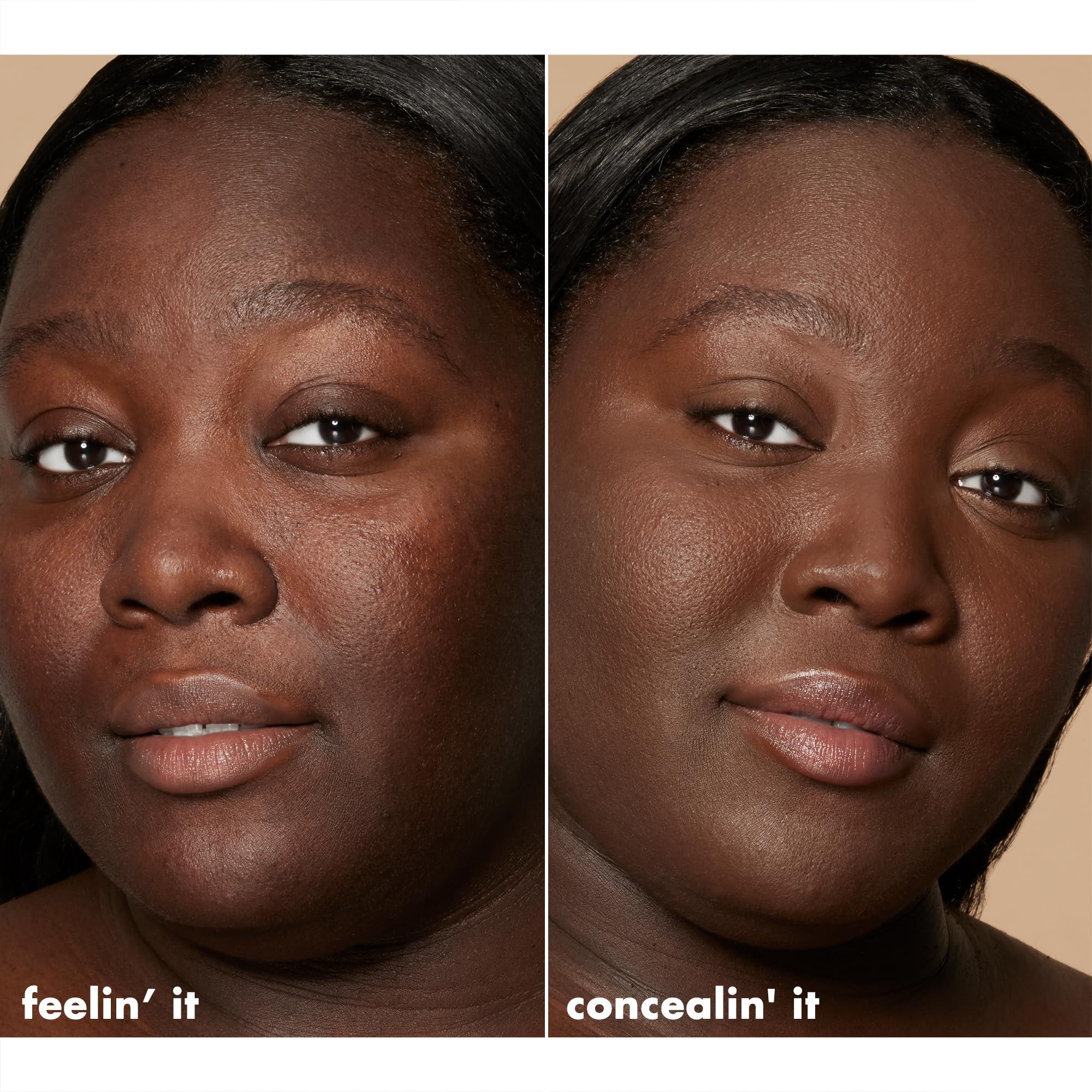 e.l.f. e.l.f. Hydrating Camo Concealer, Covers Blemishes & Under-Eye Circles, Full-Coverage & Delivers A Satin Finish, Vegan & Cruelty-Free, Rich Ebony