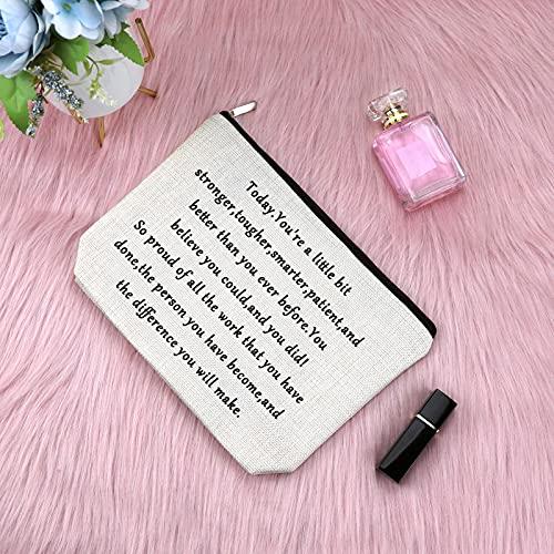 Sfodiary Sfodiary Encouragement Gift for Women Makeup Bag Inspirational Gifts Cosmetic Bag Congratulations Graduation Gifts Funny Birthday Gift for Sister Travel Cosmetic Pouch New Beginnings gifts