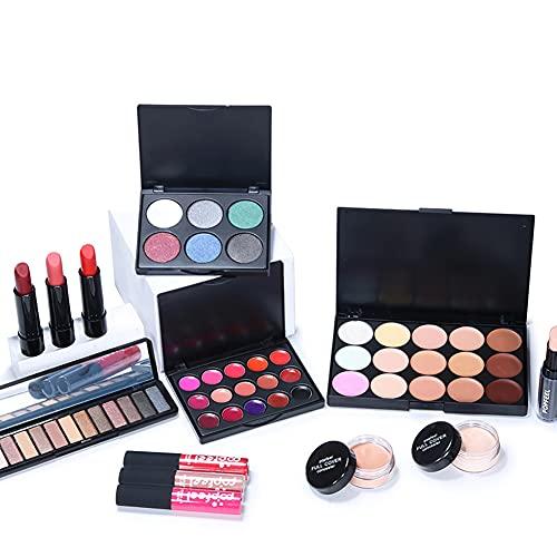 CREAMOON Creamoon All in One Multipurpose Makeup Kit for Women Full Kit, Beauty Kit Include Lipstick Set Eye Shadow Eyebrow Pencil Lip Gloss Cosmetic Brush Eye Makeup(20 Pcs)(993A4LV6O12NG1150X3Q1PQ8)