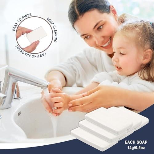 SLequipo SLequipo Bulk Bar Soap, 500 Pack Mini Soap Bars Bulk Individually Wrapped, 0.5 oz Travel Soap Small Hotel Soaps Travel Size Toiletries for Hotel Guest Bathroom