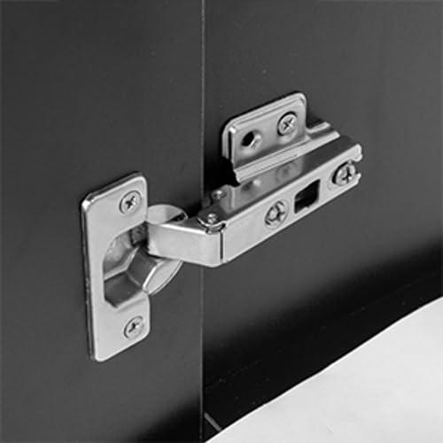 OmySalon OmySalon Wall Mount Barber Stations, Salon Stations for Hair Stylist, Hair Styling Equipement Set with a Storage Cabinet, 2 Drawers and a 3 Tier Shelf (Black&Red)