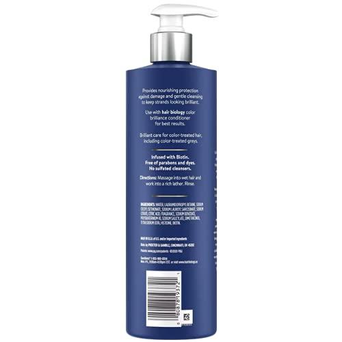 HB Hair HB Hair Hair Biology Color Brilliance Shampoo and Conditioner SET. 12.8 fl oz each Bottle. With Biotin Vivid & Protected for Gray or Color Treated Hair.