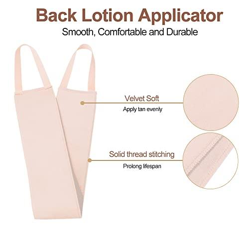 STEUGO Lotion Applicator for Back, Self Back Tanning Applicator Back Lotion Applicators Tanning Back Applicator Double Side Used Soft Smooth Even for Lotions Mousses Creams