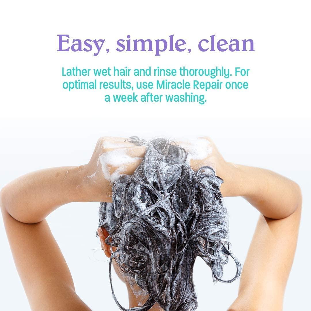 Malibu C Malibu C Miracle Repair Hair Reconstructor - Nourishing Treatment for Weak, Damaged Strands - Flax Protein & Vitamin B5 for Moisture (33.8 oz)