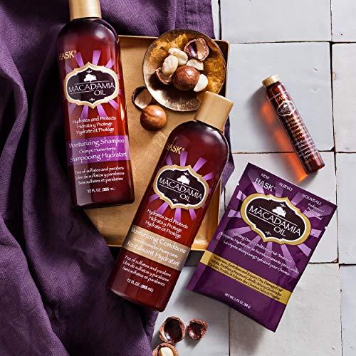 HASK HASK Macadamia Oil Moisturizing Shampoo, Coconut, 12 Ounce