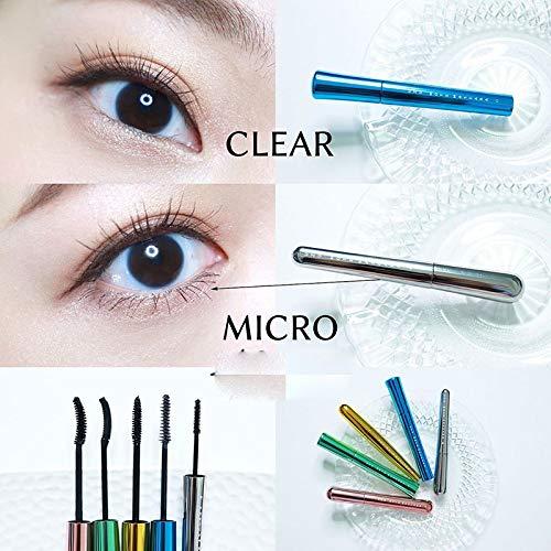 BeautyMALL UZU FLOW FUSHI Colorful Mascara Black/Brown/Clear/Purple/Navy/Copper/Burgundy Long Volume Water Proof Mascara Makeup Voluminous Volume Curling Mascara (Clear)