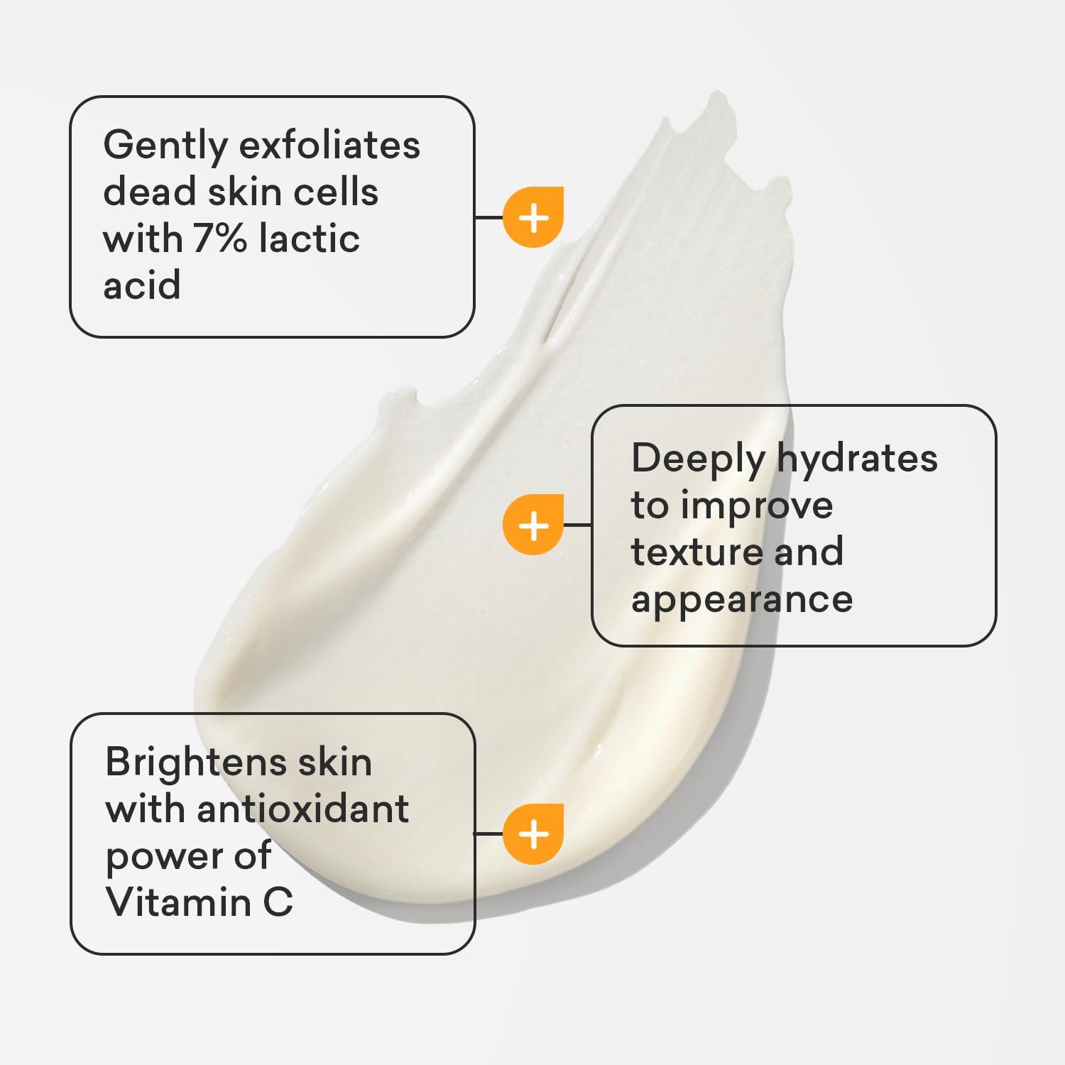 AmLactin AmLactin Daily Vitamin C Lotion - 7.9 oz Body Lotion with 7% Lactic Acid - Skin-Brightening Exfoliator and Moisturizer for Dry Skin