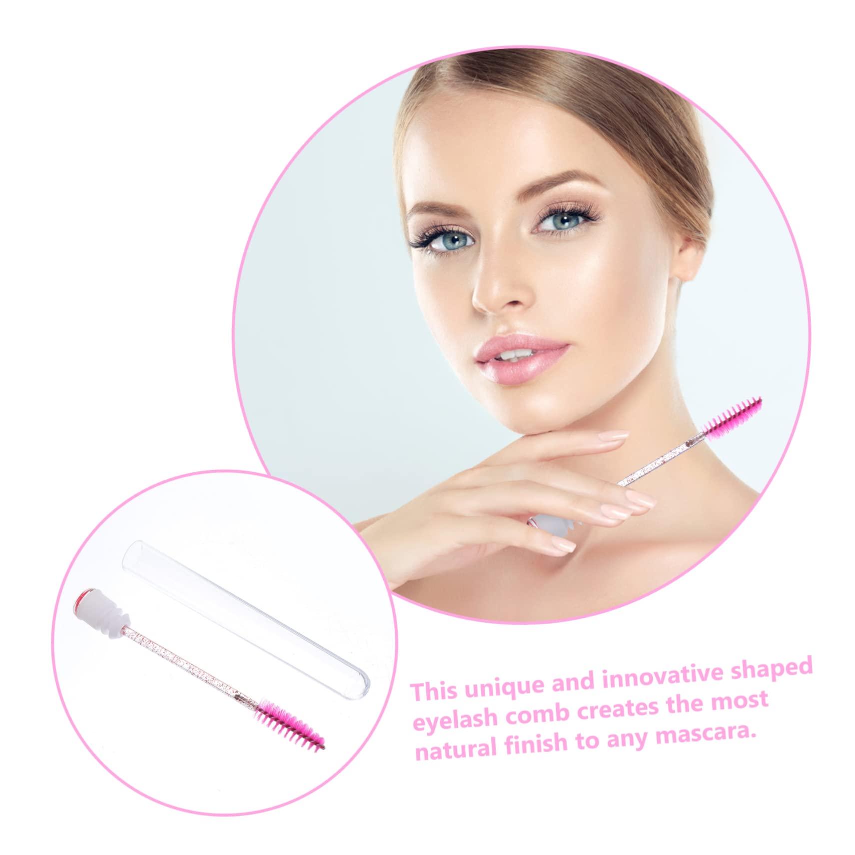 Baluue Baluue Mascara Brush Tube Eyelash Mascara Wands 10pcs Plastic Brush Wands for Travel Makeup