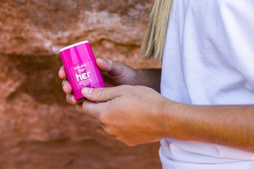 BodyGlide Body Glide For Her Anti Chafe Balm | Chafing stick with added emollients | Great for dry, sensitive skin and/or sensitive areas | Use on chest, bra, butt, groin, arm, and thigh chafing | 0.8oz