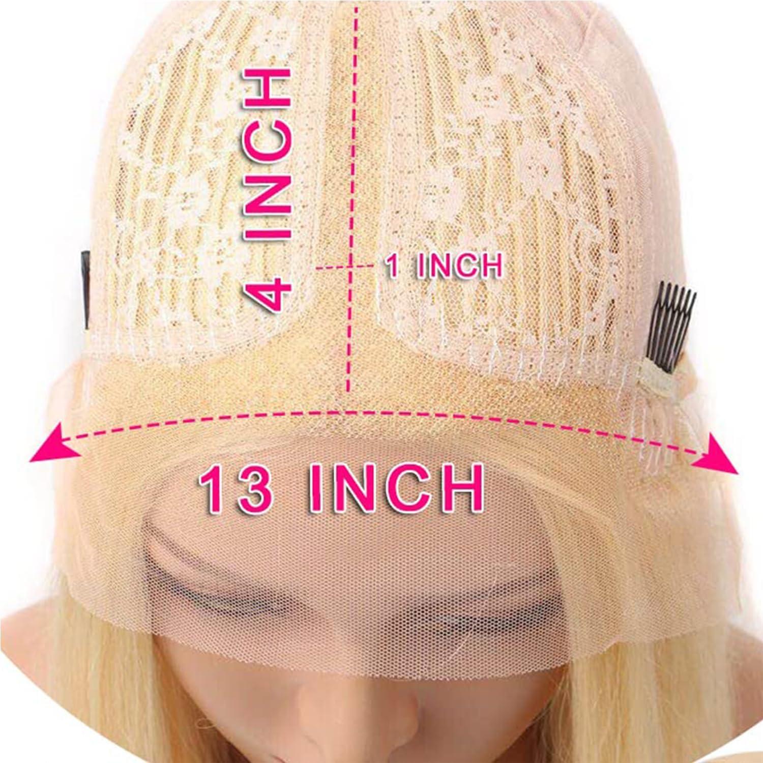 Byluxurious Byluxurious 60# Grey Platinum Blonde Wig Human Hair for White Pre Plucked HD Transparent Short Bob Wigs Human Hair Silver Ash White Lace front Wig For Women T Part Brazilian Hair 12 Inch 150 Density