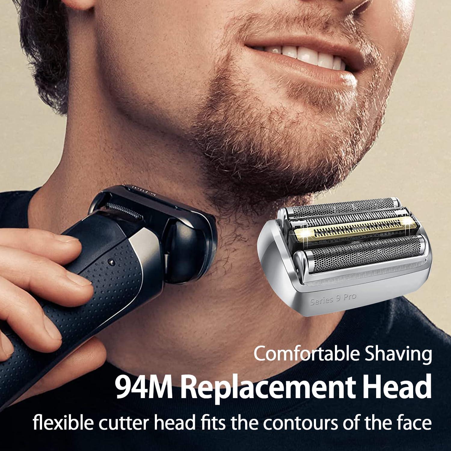 Muyfguo 94M Electric Replacement Shaver Head Accessories for Braun Series 9 Shaving Razor Head, Suitable for Braun S9 9290cc, 9291cc, 9370cc, 9376cc, 9293s, 9260s, 9295cc, 9385cc,