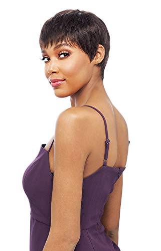 VANESSA Vanessa Vixen Collection Premium Human Hair Luxurious Wig Short Length Straight Style with Bang Full Cap Soft Touch & Renowned - HH PIXIE (SP430)
