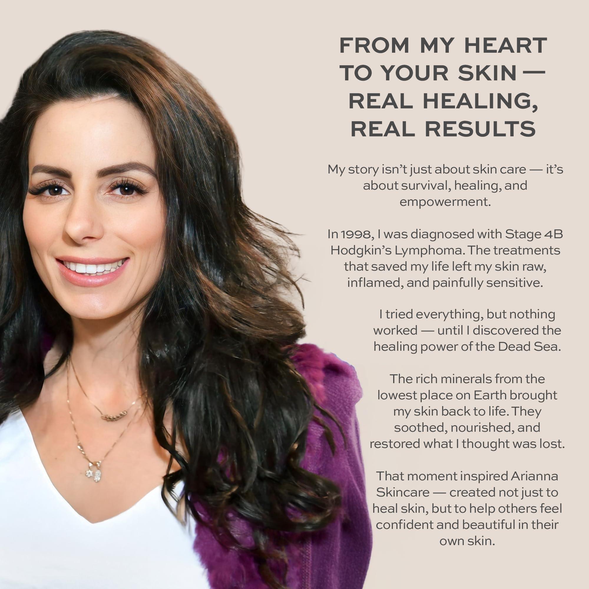 ARIANNA ARIANNA-SKINCARE Ultra Rich Mineral Body Butter Dead Sea Body Butter For Dry Skin Repair Rich Vegan Hydrating Moisturizer (Milk & Honey)