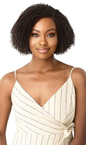 Purple Pack Outre Human Hair Blend Clip on Weave Premium Purple Pack Big Beautiful Hair Clip-In 4C Coily Fro 10" 9Pcs (S1B/33)