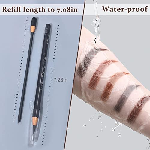 Pinkiou 5pcs Microblading Pencil Waterproof Eyebrow Peel-off Pencil Pull Cord Microblading Supplies Brow Lamination Pencil Set For Marking Filling Outlining Eye Brow Liners In 5 Colors