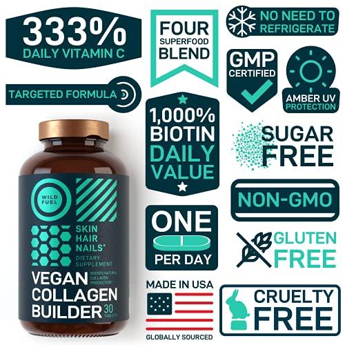 WILD FUEL WILD FUEL Vegan Collagen Builder and Dental Probiotics for Fresh Breath Bundle