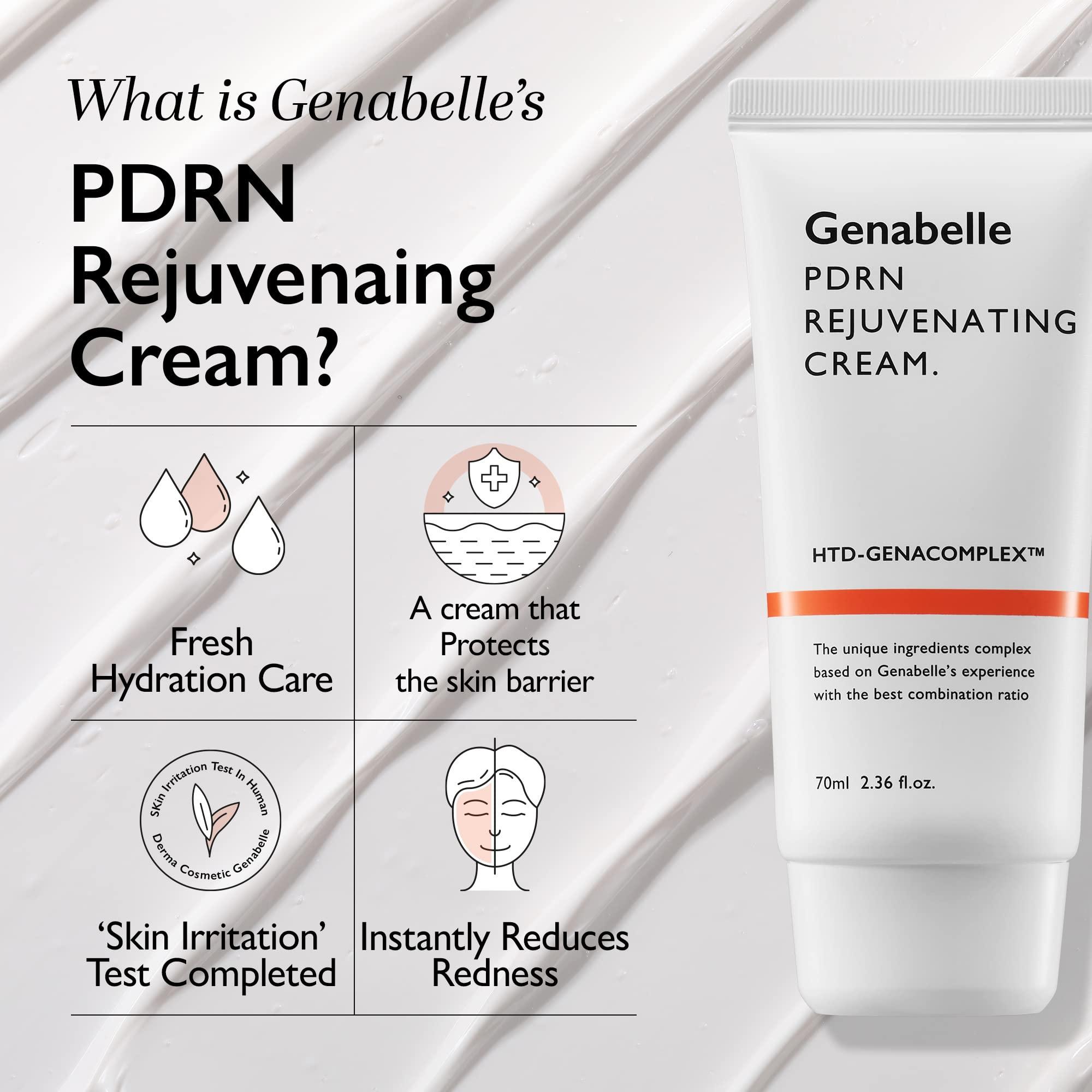 Genabelle Genabelle PDRN Daily Derma Duo - Includes Genabelle's PDRN Rejuvenating Cream and PDRN Vita Toning Ampoule, Also Includes a Mini Travel kit of The Same Products (4pcs Total)