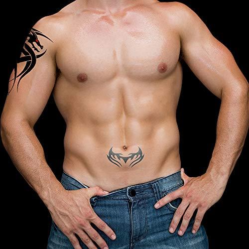 AWLEE Temporary Tattoos Big Tribal Totem Tattoo Sticker for Men Women Black Large Body Art Makeup Fake Tattoo Waterproof Removable (Pattern5)