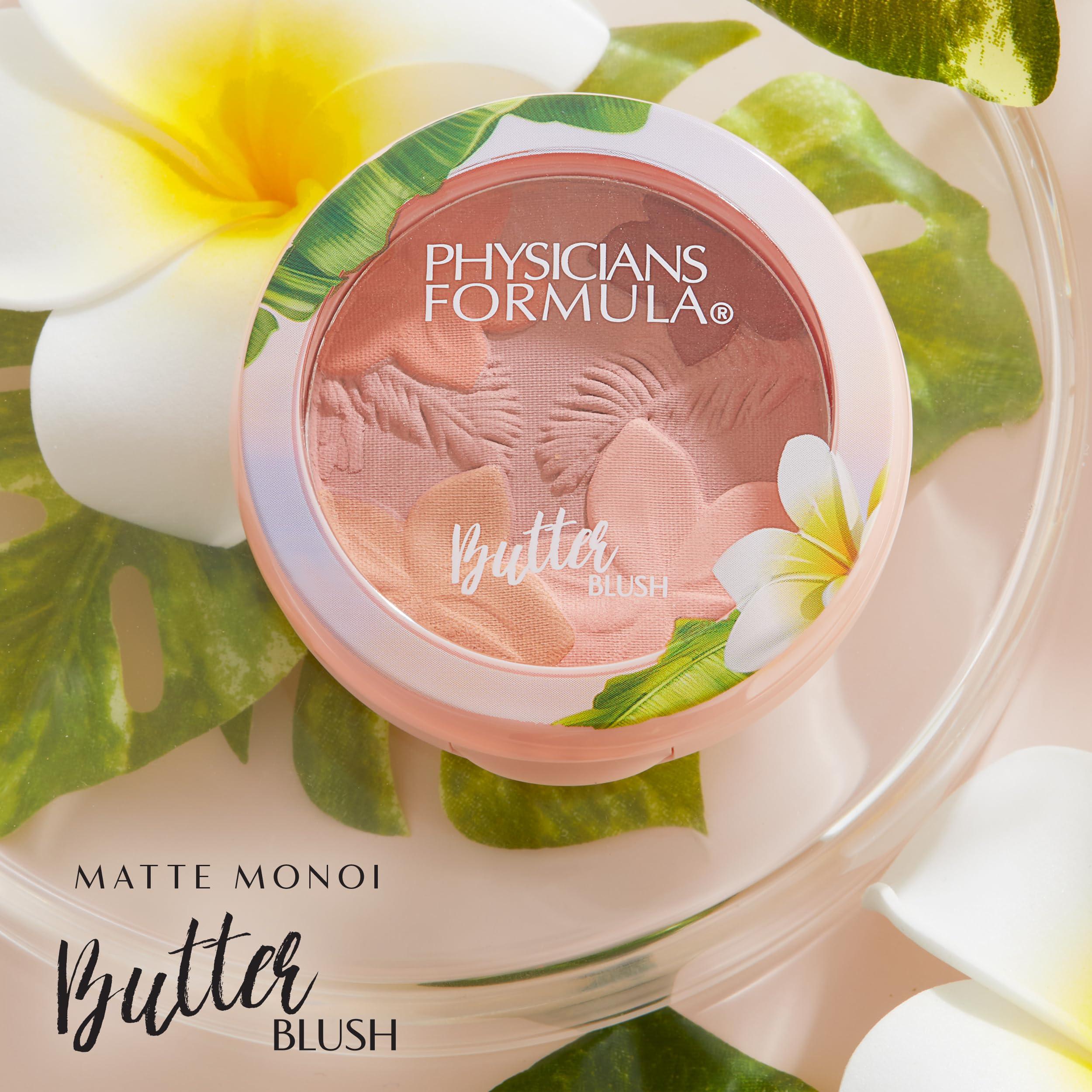 Physicians Formula Physicians Formula Matte Monoi Butter Blush Makeup Powder, Mauvy Mattes, Dermatologist Tested