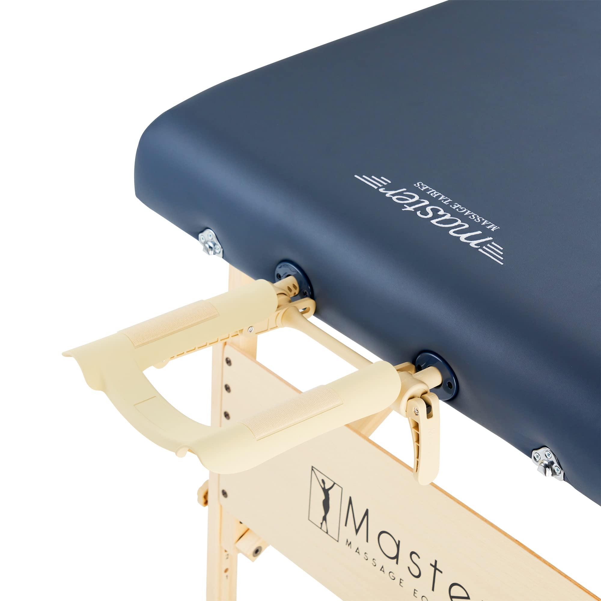 Master Massage Master Massage Coronado Therma Top Portable Massage Table Heated with Warming Top and 3-Inch Foam Cushioning- Tattoo Bed, Lash Table- Royal Blue (30 x 84)