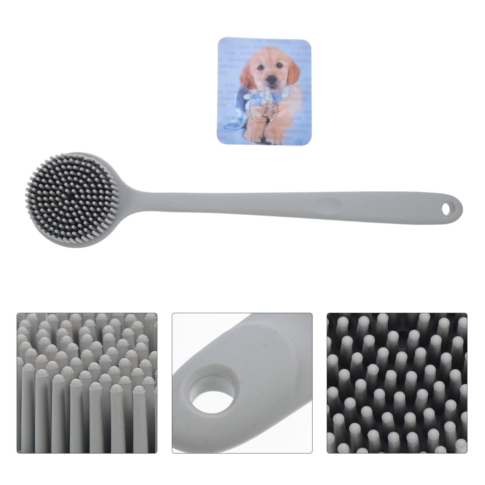 minkissy minkissy Silicone Bath Brush Shower Back Brush Silicone Body Scrubbers for Use in Shower Back Scrubber for Shower Back Massage Brush Bath Scrub Brush Handle Brush Detachable Man