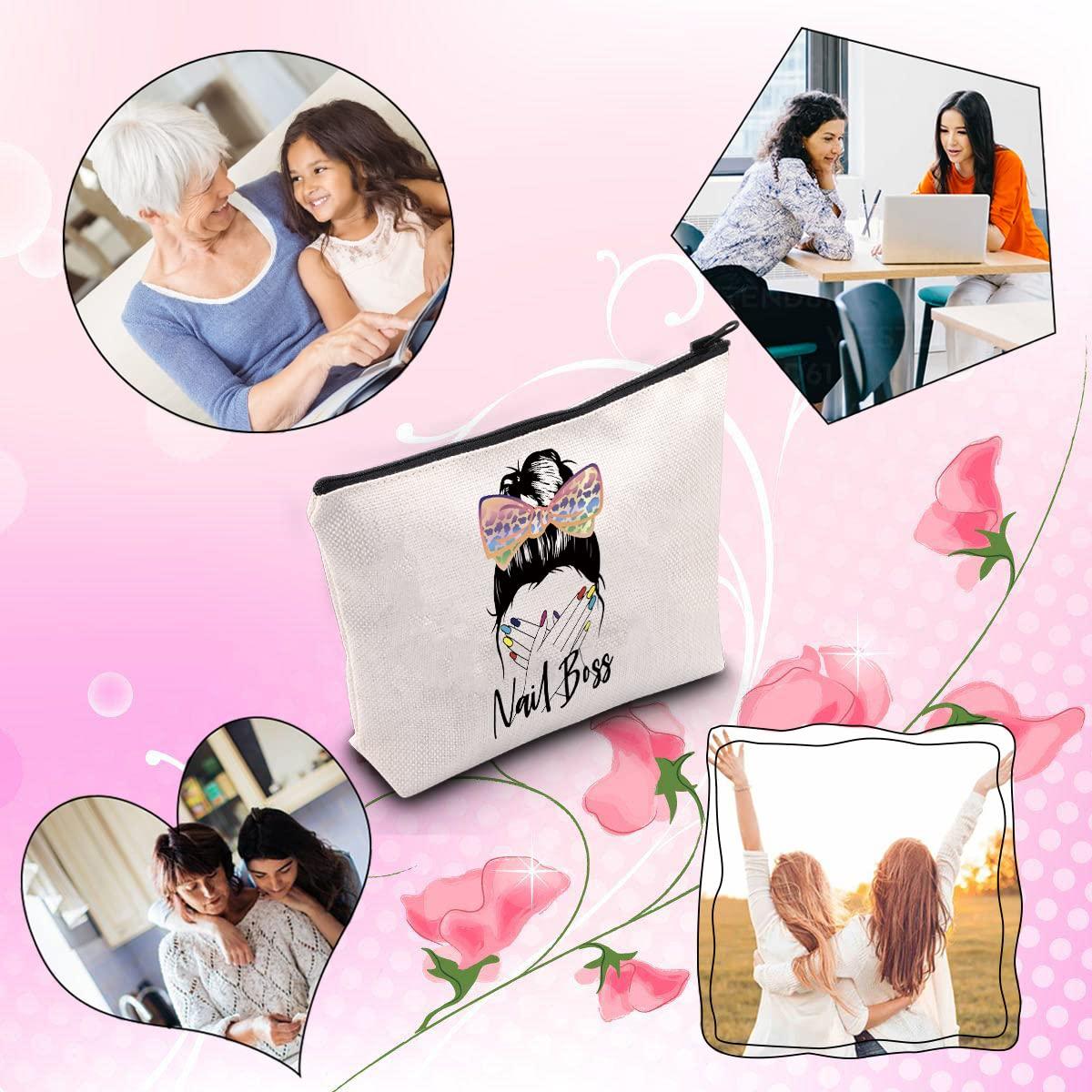 TSOTMO TSOTMO Nail Technician Gift Zipper Pouch Makeup Bag